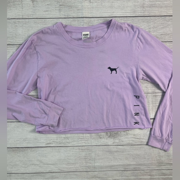 Victoria’s Secret 2 for 1 Bundle PINK Long Sleeve Crop and Tie Dye PINK Tee 💗 - Picture 6 of 8